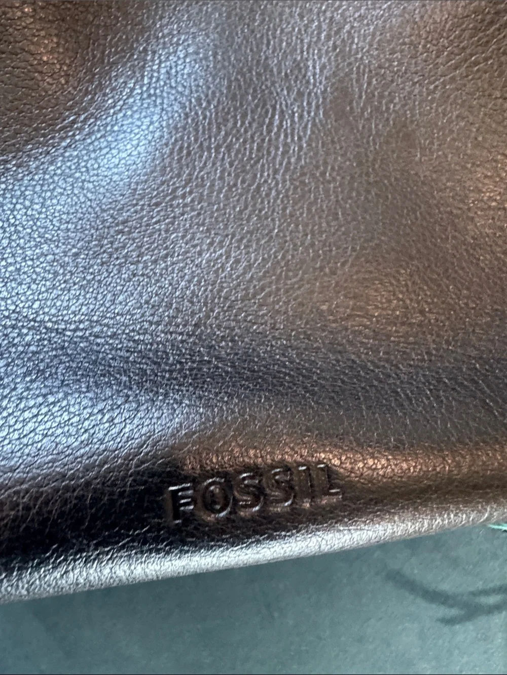 Black Leather Satchel with Detachable Patterned Strap